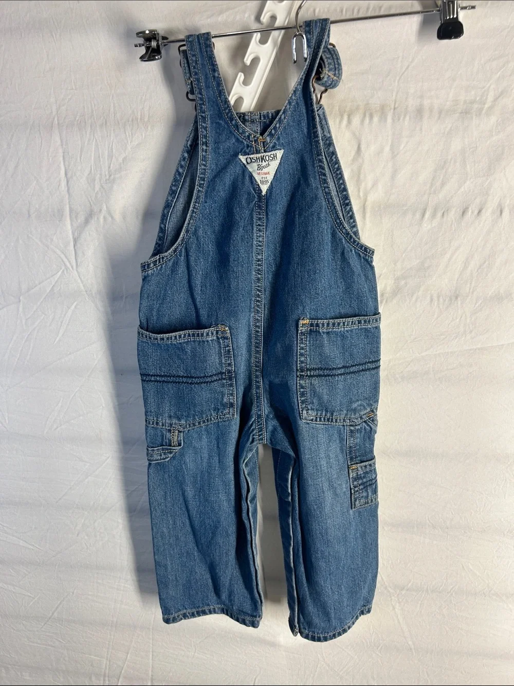 OshKosh B'gosh Classic Denim Overalls in Medium Blue